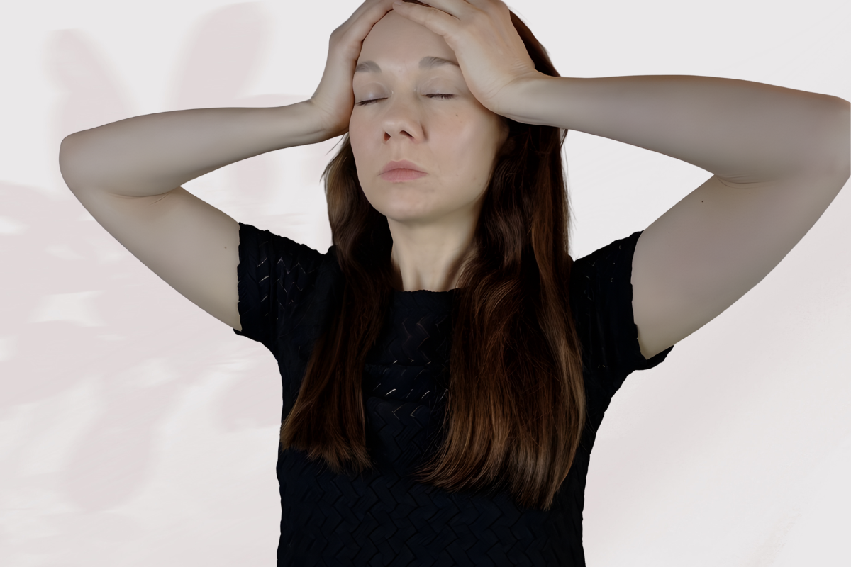 face yoga-kurs-online Muskel Zornesfalte entspannen